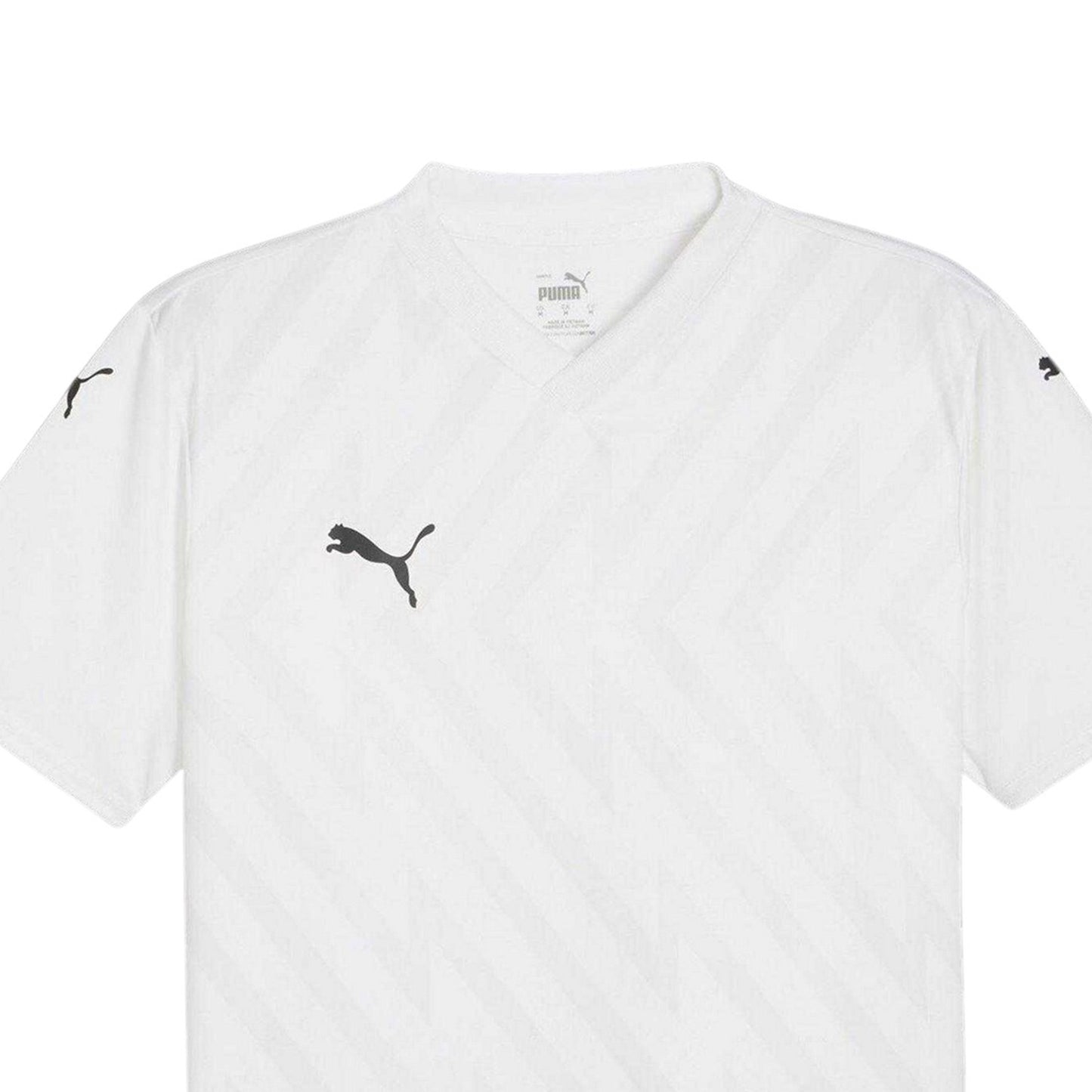 White-Black-Grey - Side - Puma Mens Teamglory Jersey T-Shirt