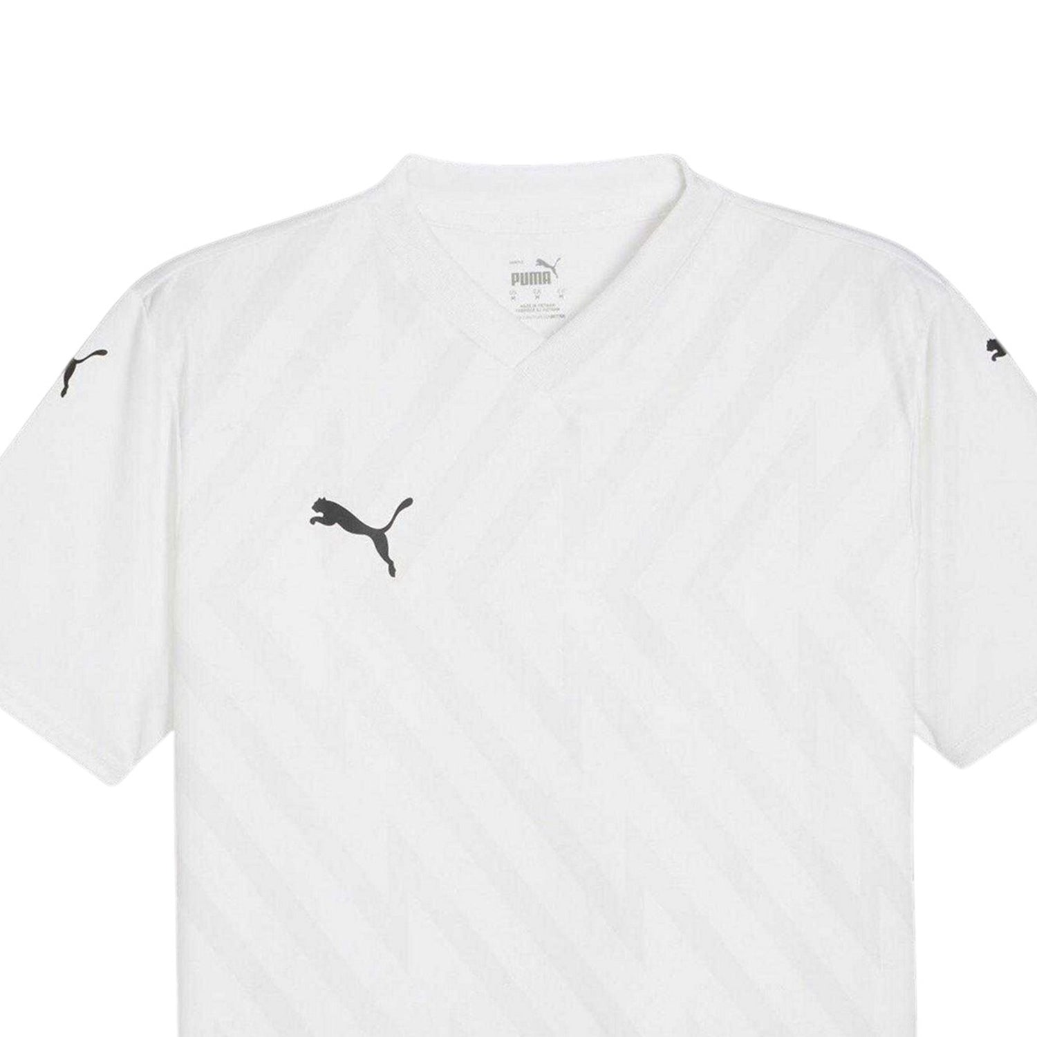White-Black-Grey - Side - Puma Mens Teamglory Jersey T-Shirt