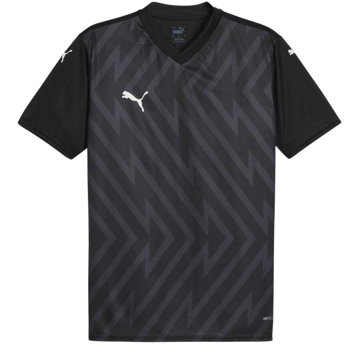 Black-White - Front - Puma Mens Teamglory Jersey T-Shirt
