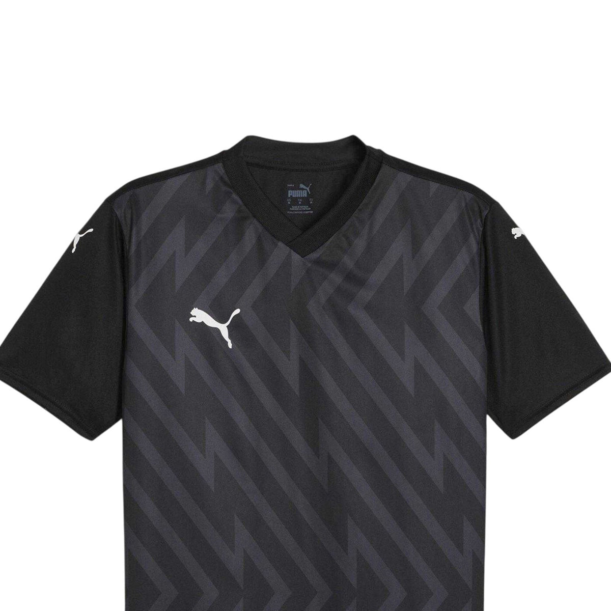 Black-White - Side - Puma Mens Teamglory Jersey T-Shirt