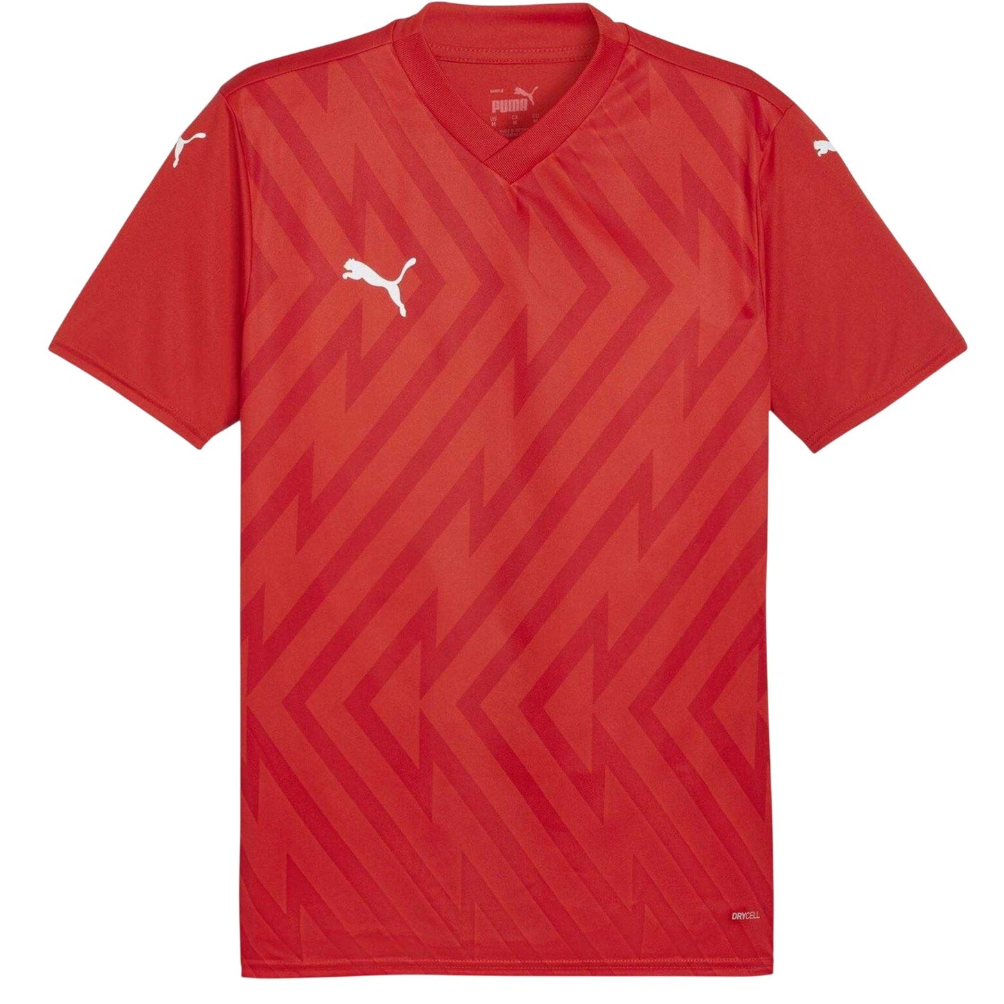 Red-White - Front - Puma Mens Teamglory Jersey T-Shirt