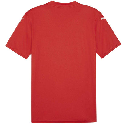 Red-White - Back - Puma Mens Teamglory Jersey T-Shirt