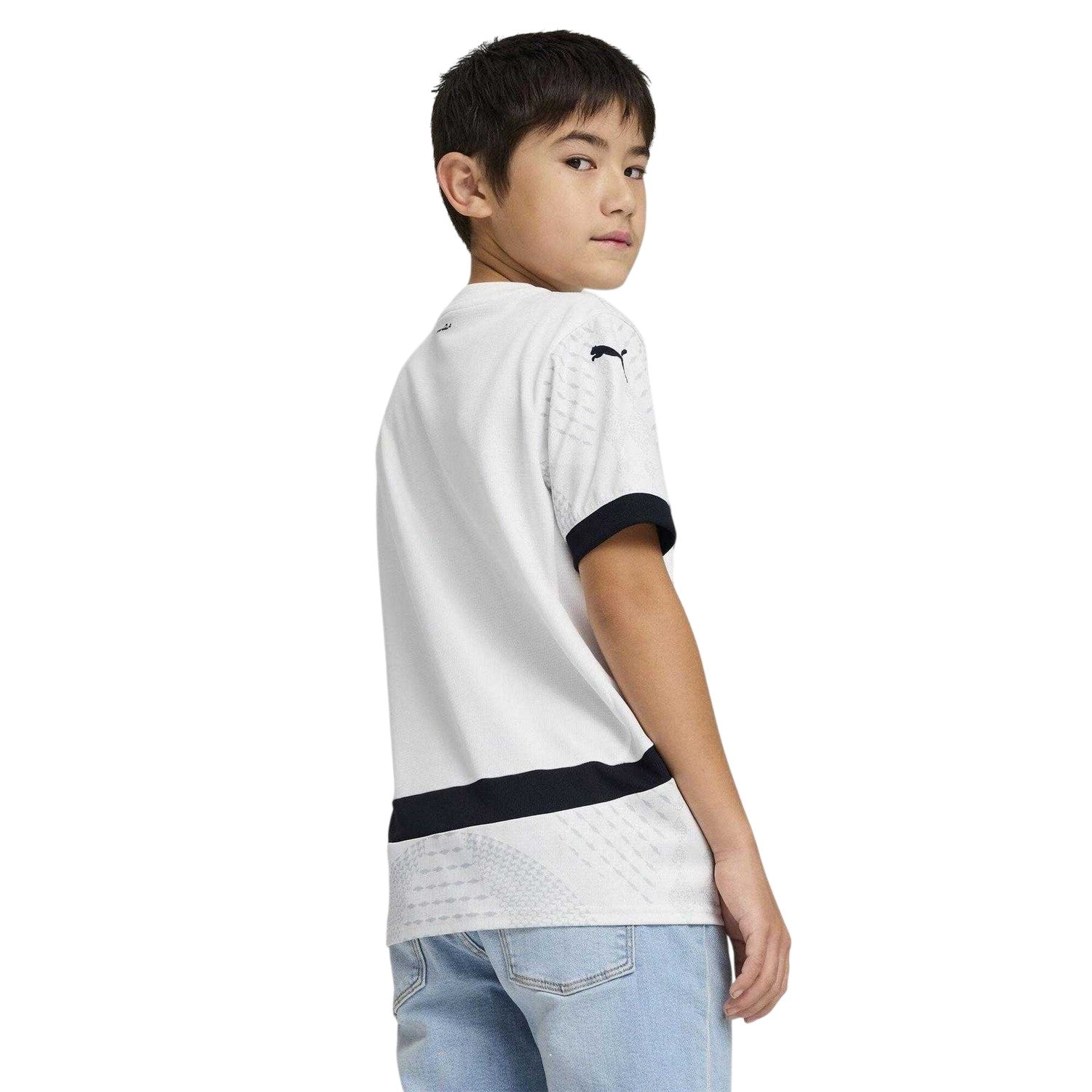 White - Back - Puma Childrens-Kids 2025 Egyptian Away Shirt
