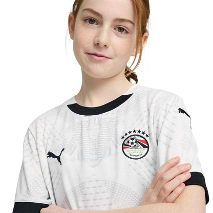 White - Side - Puma Childrens-Kids 2025 Egyptian Away Shirt