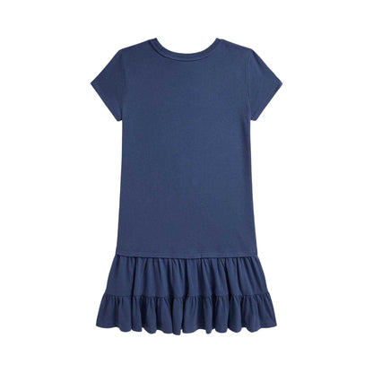 Royal Blue - Back - Ralph Lauren Girls Polo Bear T-Shirt Dress