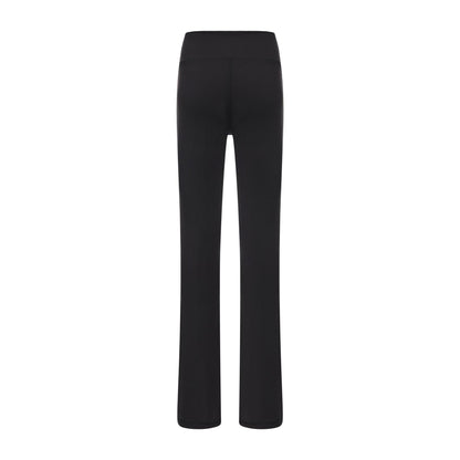 Black - Back - USA Pro Girls Logo Flared Leggings