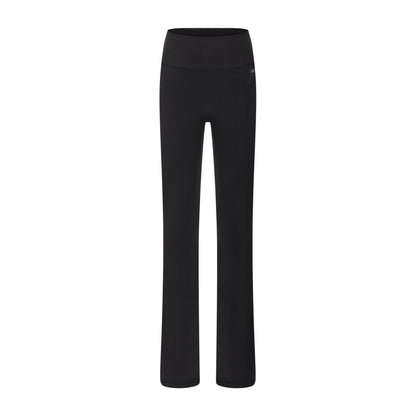 Black - Front - USA Pro Girls Logo Flared Leggings