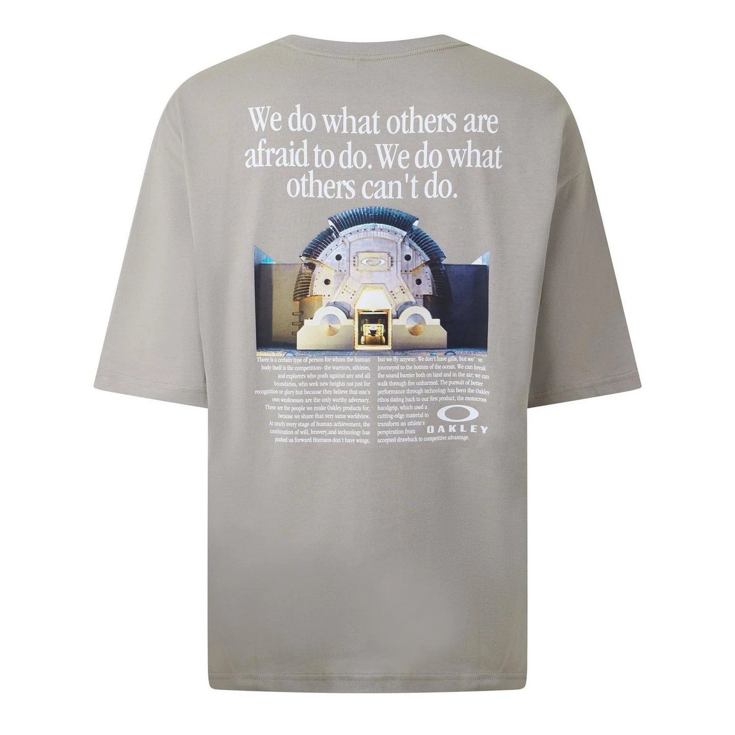 White - Back - Oakley Mens Enhance Embroidered Logo T-Shirt