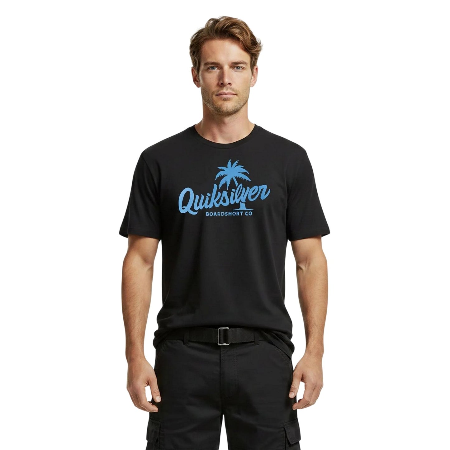 Black - Side - Quiksilver Mens Graphic Print T-Shirt