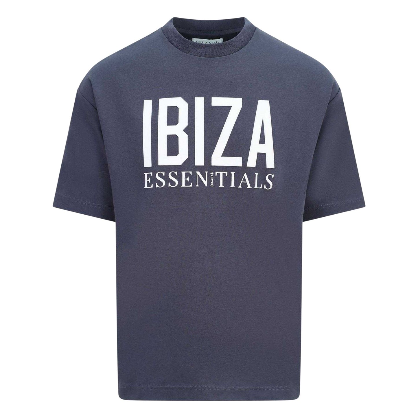 Thunder Grey - Front - Blank Essentials Mens Ibiza Oversized T-Shirt