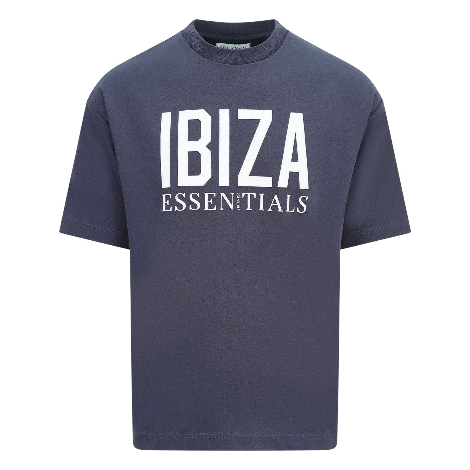 Thunder Grey - Front - Blank Essentials Mens Ibiza Oversized T-Shirt