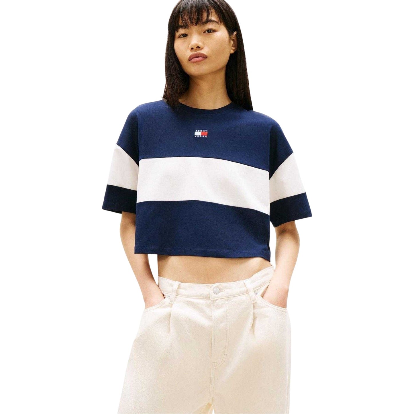 Dark Navy - Lifestyle - Tommy Jeans Womens-Ladies T-Shirt