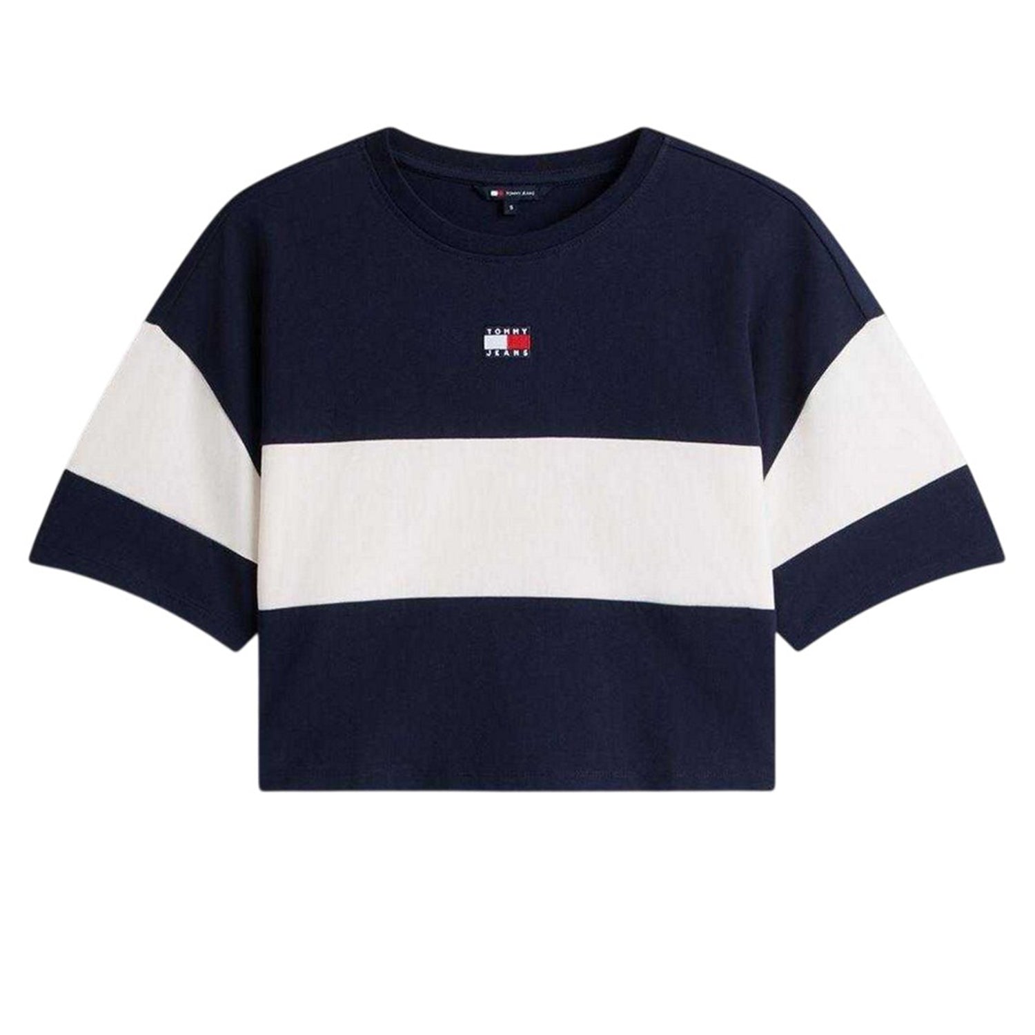 Dark Navy - Front - Tommy Jeans Womens-Ladies T-Shirt