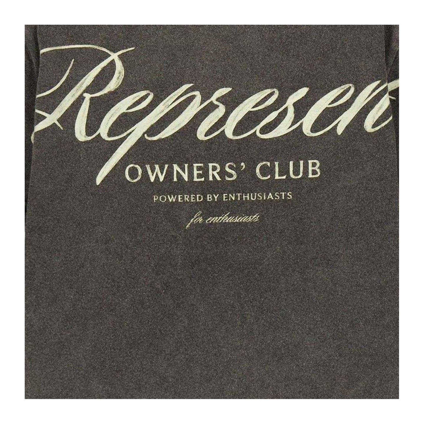 Vintage Grey - Side - Represent Childrens-Kids Owners Club Embroidered Logo T-Shirt
