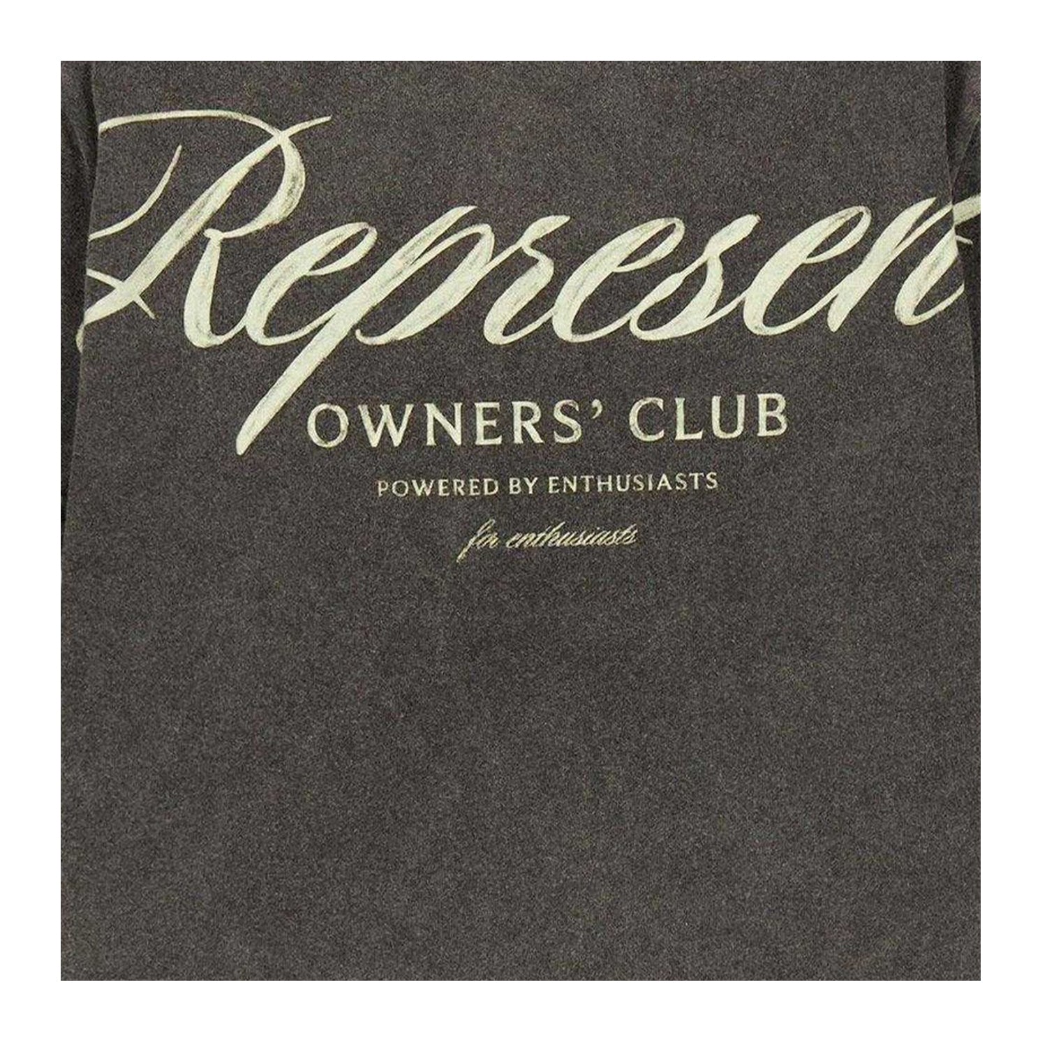 Vintage Grey - Side - Represent Childrens-Kids Owners Club Embroidered Logo T-Shirt
