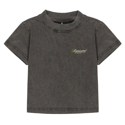 Vintage Grey - Front - Represent Childrens-Kids Owners Club Embroidered Logo T-Shirt