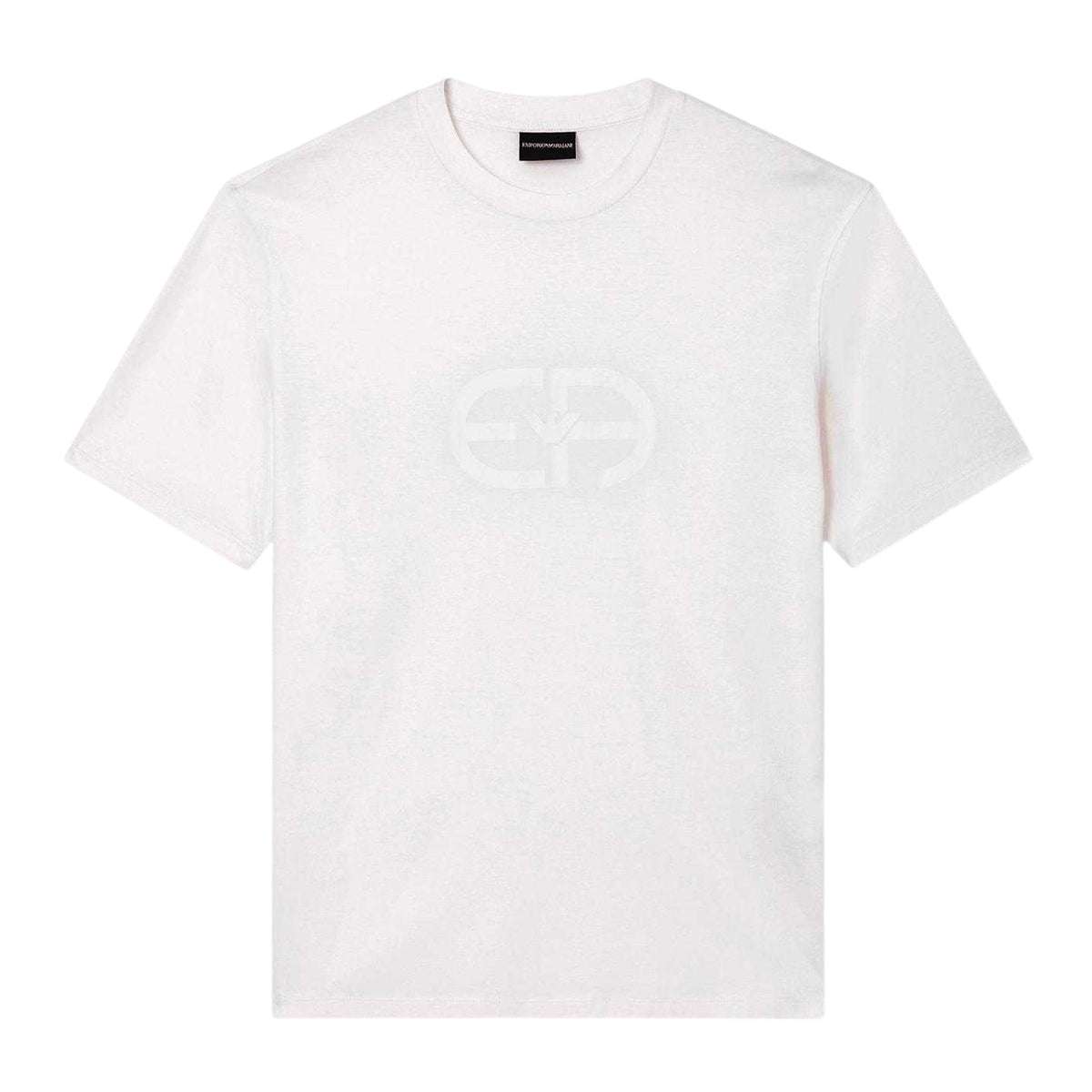 White - Front - Emporio Armani EA7 Mens Regular T-Shirt