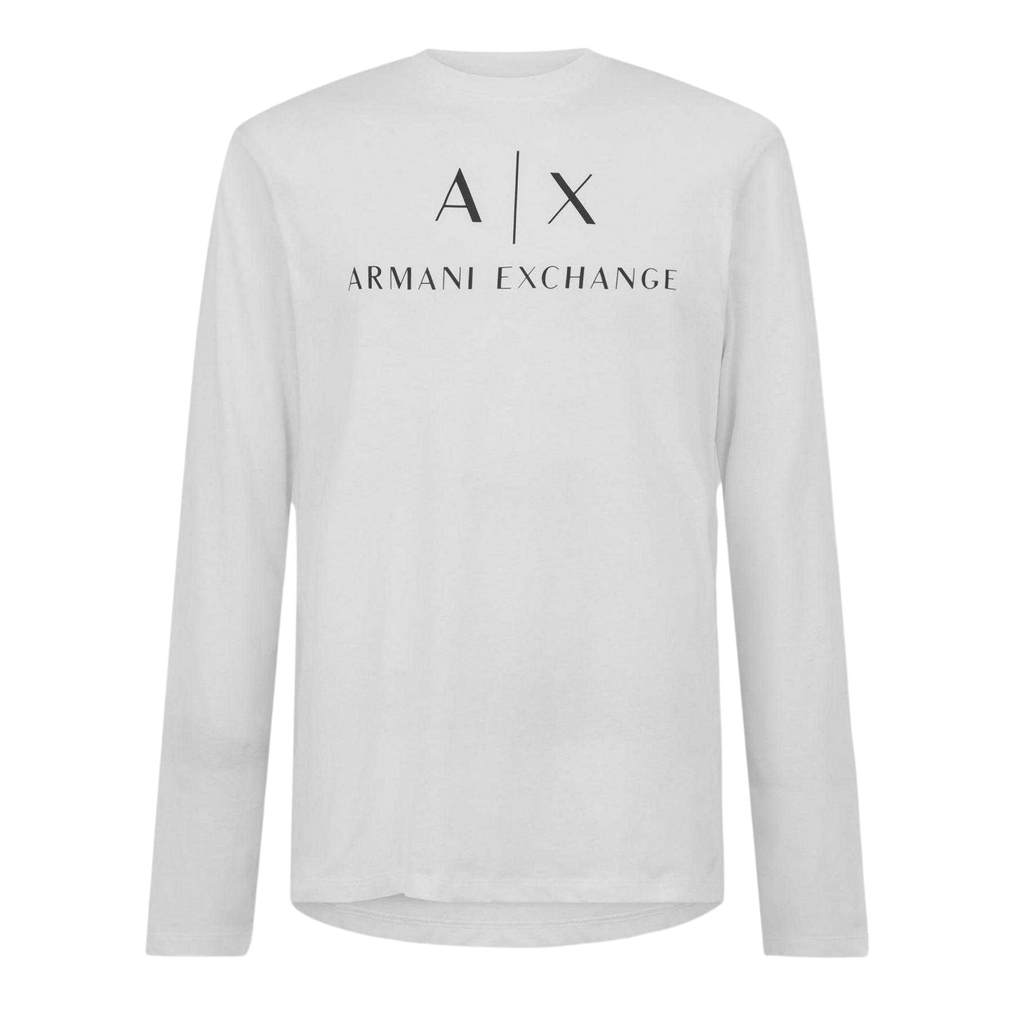 White - Front - Armani Exchange Mens Logo T-Shirt