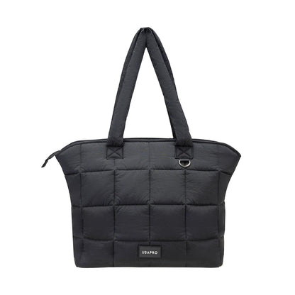 Black - Front - USA Pro Pro Padded Tote Bag