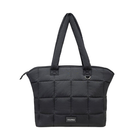 Black - Front - USA Pro Pro Padded Tote Bag