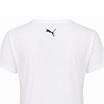 Puma White - Side - Puma Womens-Ladies Deluxe T-Shirt