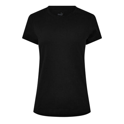 Puma Black - Front - Puma Womens-Ladies Deluxe T-Shirt