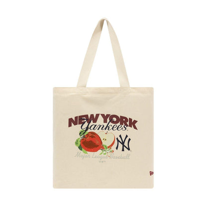 Red - Front - New Era New York Yankees Cotton Canvas Tote Bag