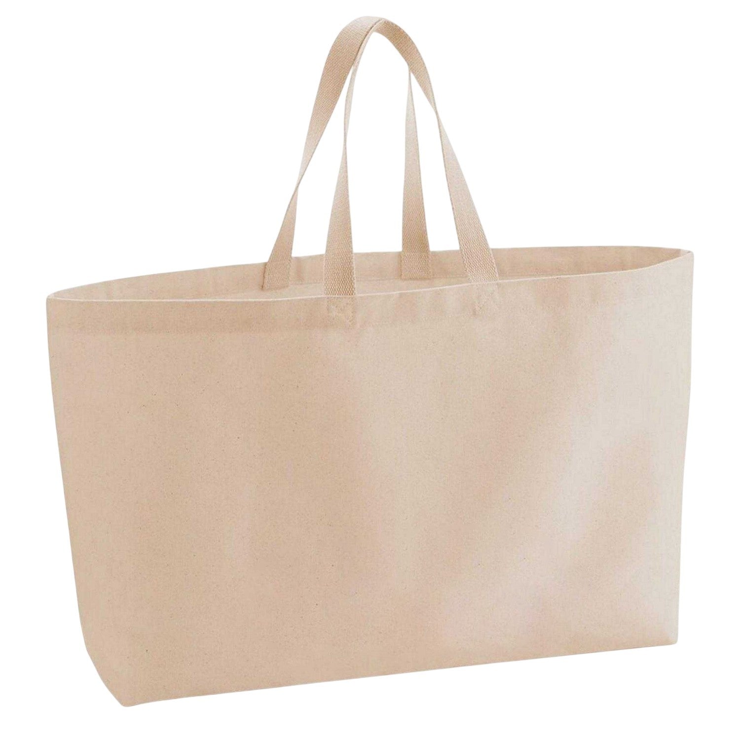 Peach - Back - Westford Mill Hannah Cotton Canvas Tote Bag