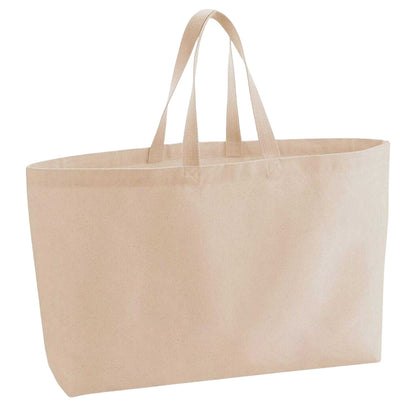 Peach - Back - Westford Mill Hannah Cotton Canvas Tote Bag