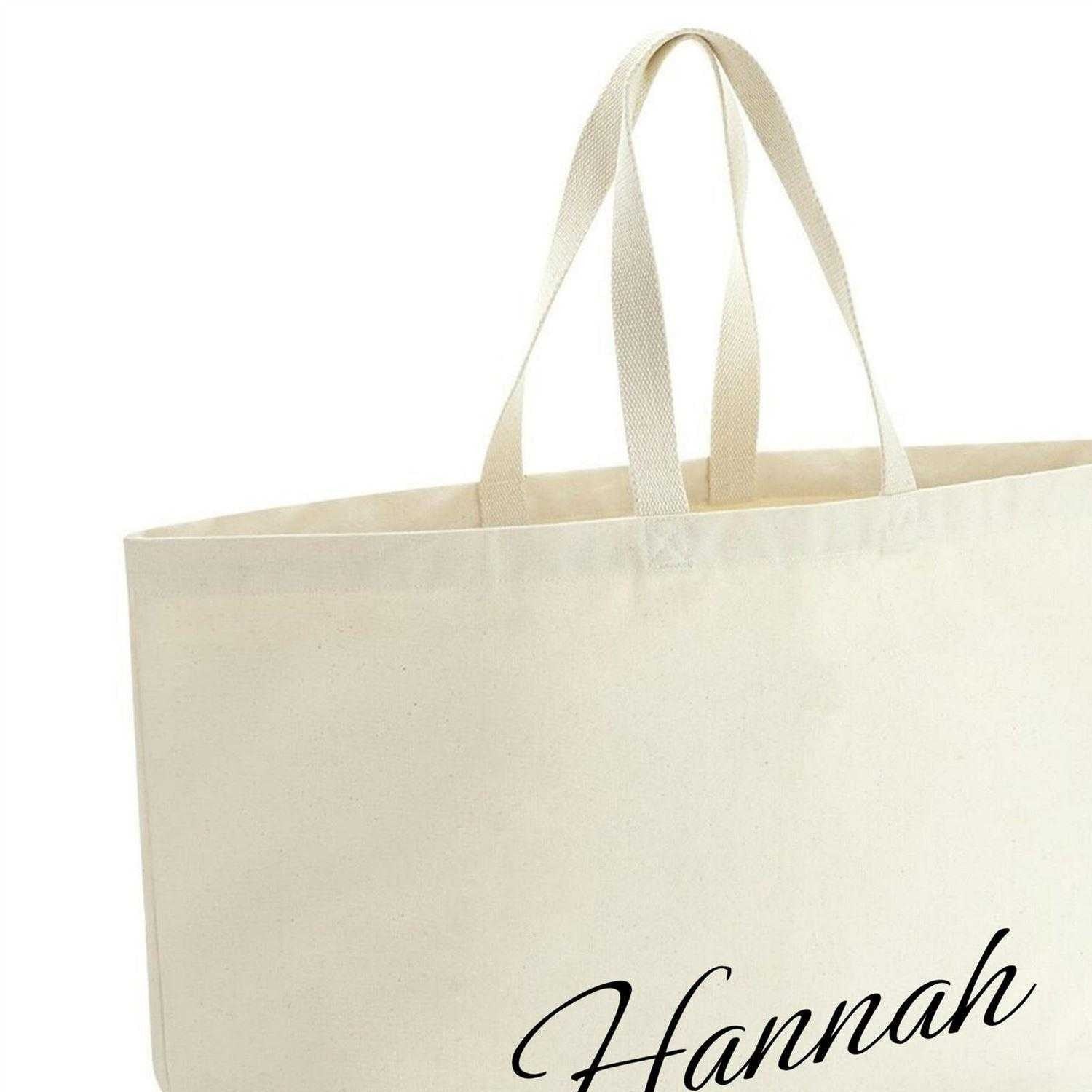 Natural - Side - Westford Mill Hannah Cotton Canvas Tote Bag