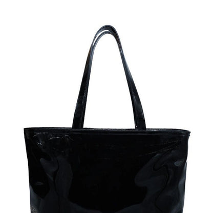 Black - Side - Love Moschino Logo Tote Bag