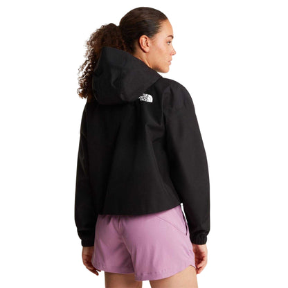 Black - Lifestyle - The North Face Womens-Ladies Quest DryVent Cropped Hooded Jacket