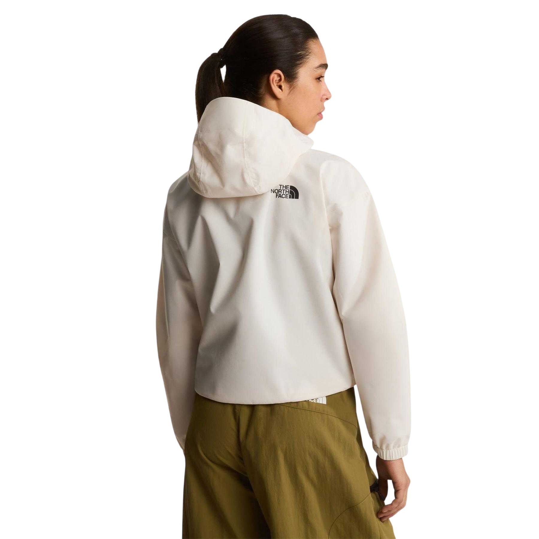 White - Lifestyle - The North Face Womens-Ladies Quest DryVent Cropped Hooded Jacket