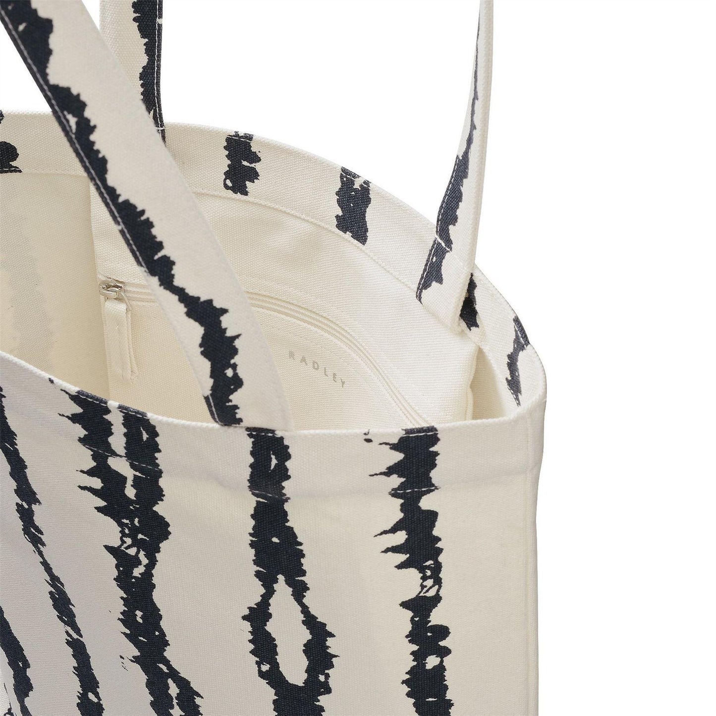 Natural - Side - Radley Tie Dye Stripes Tote Bag
