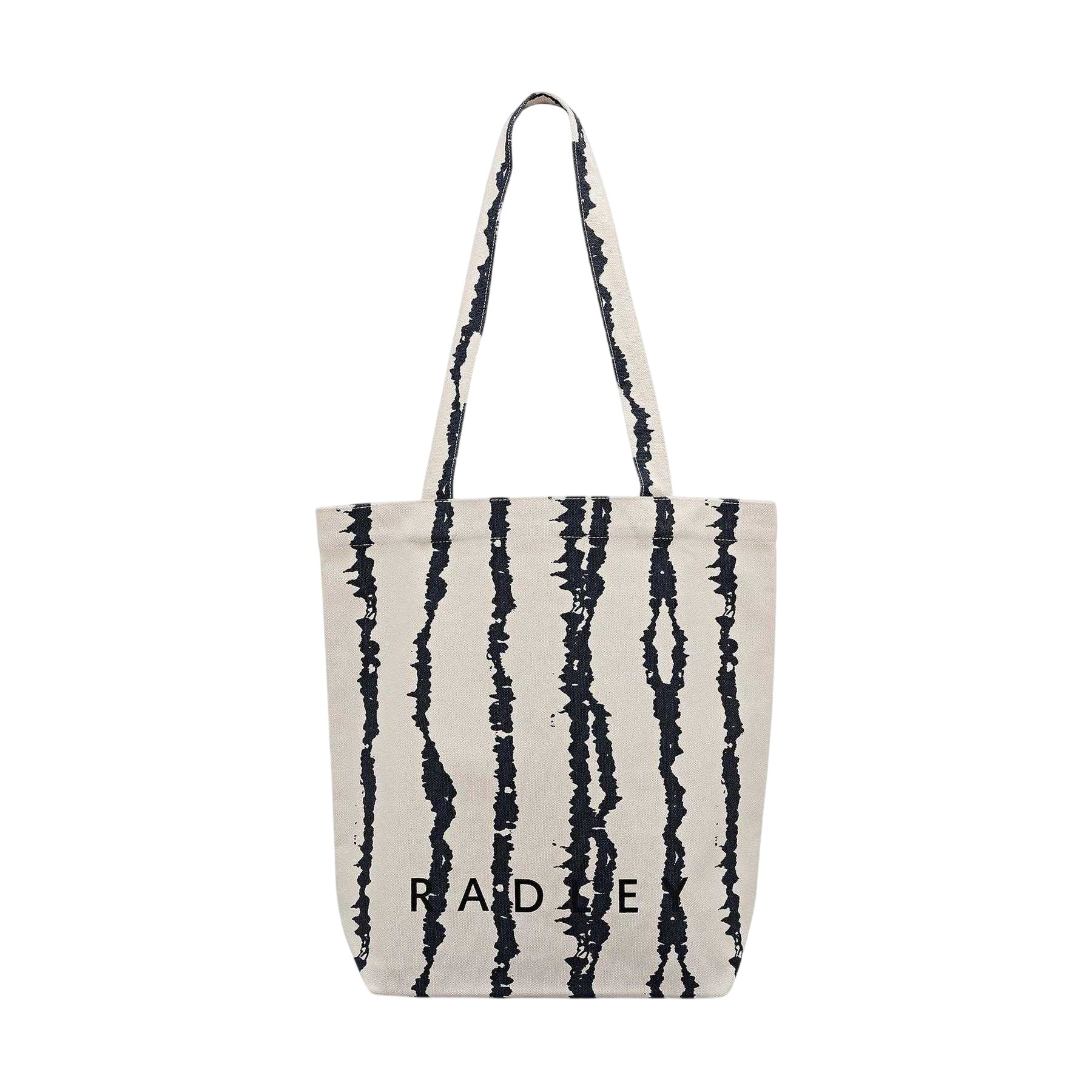 Natural - Front - Radley Tie Dye Stripes Tote Bag