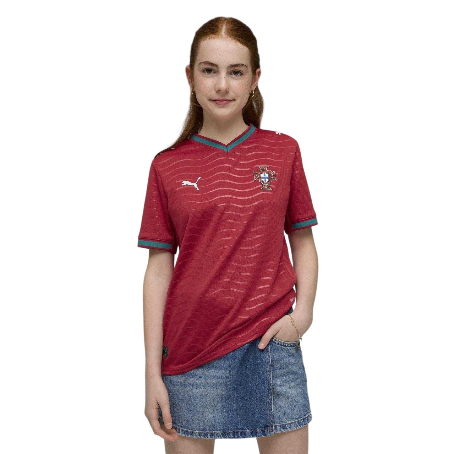 Red-Green - Lifestyle - Puma Childrens-Kids World Cup 2026 Portugal Home Jersey
