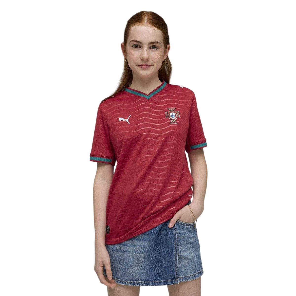 Red-Green - Lifestyle - Puma Childrens-Kids World Cup 2026 Portugal Home Jersey
