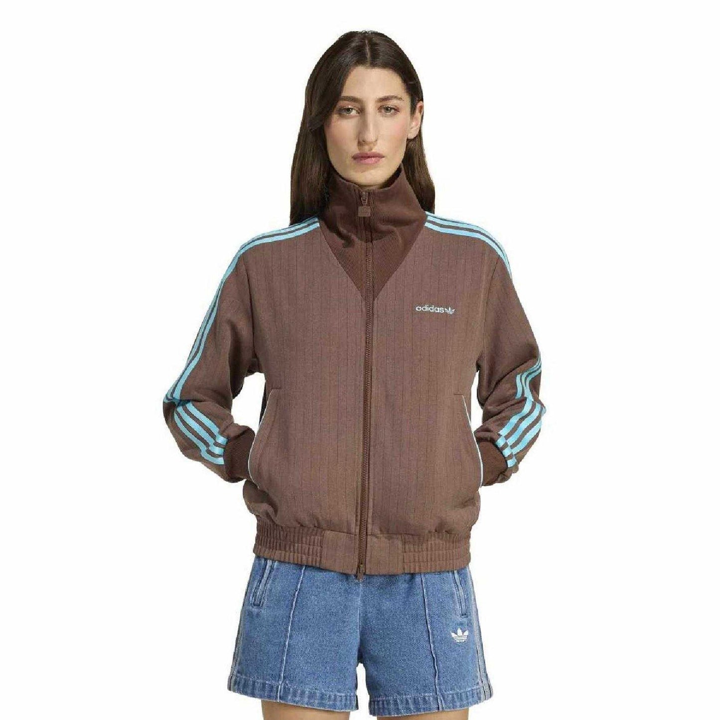 Auburn - Lifestyle - Adidas Womens-Ladies Originals High-Neck Tailored Track Jacket