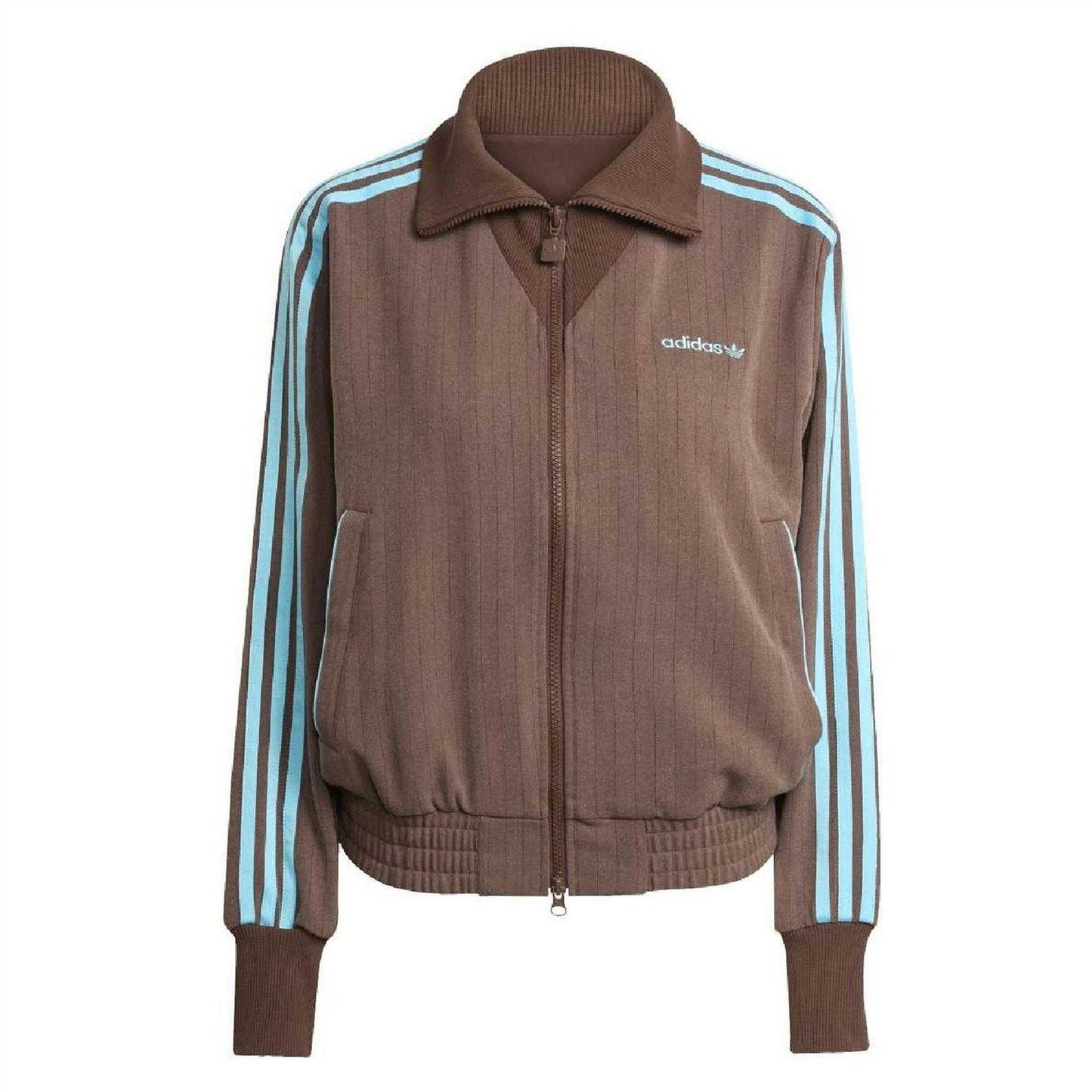 Auburn - Front - Adidas Womens-Ladies Originals High-Neck Tailored Track Jacket