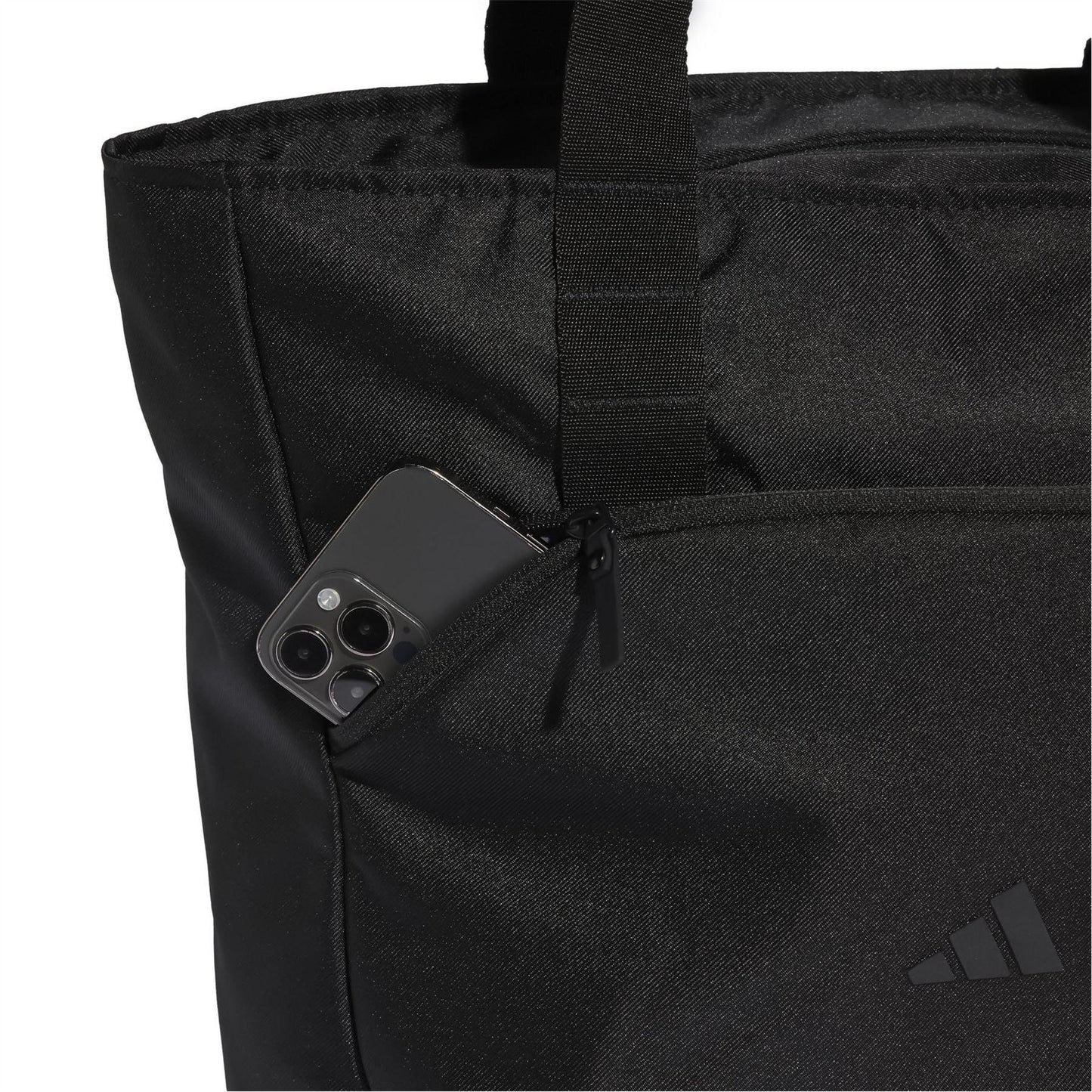 Black - Pack Shot - Adidas Logo Tote Bag