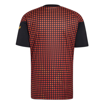 Black-Red - Back - Adidas Mens 2026 Pre Match Belgium Football Shirt
