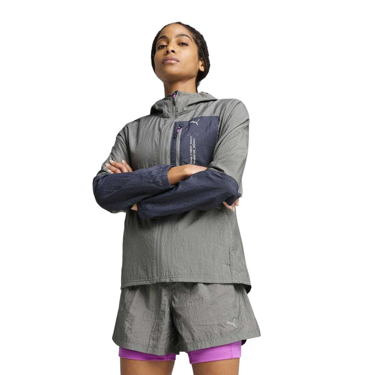 Iron - Pack Shot - Puma Womens-Ladies Seasons WindCell Performance Jacket