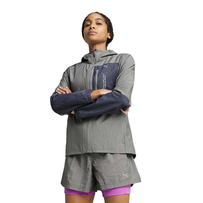 Iron - Pack Shot - Puma Womens-Ladies Seasons WindCell Performance Jacket
