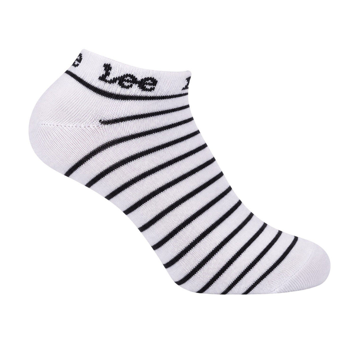 White - Back - Lee Womens-Ladies Trainer Socks (Pack of 3)