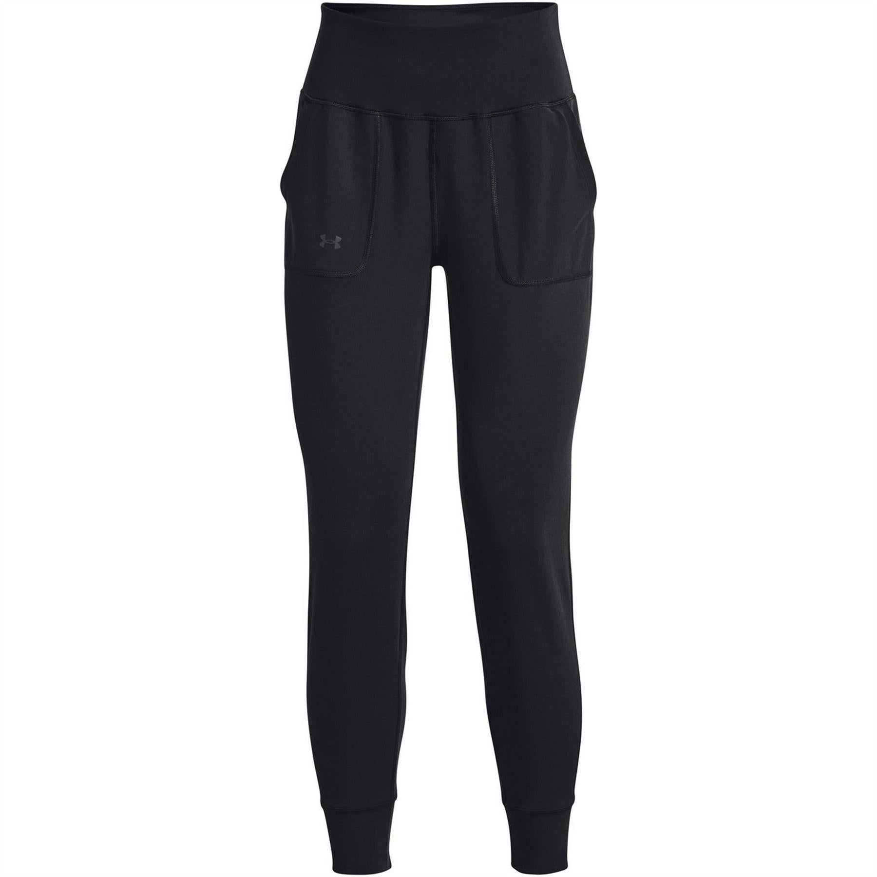 Black - Front - Under Armour Womens-Ladies Motion Tracksuit Bottoms