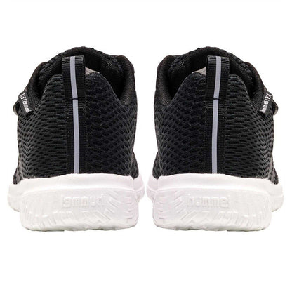 Black-White - Back - Hummel Childrens-Kids Actus Tex Trainers