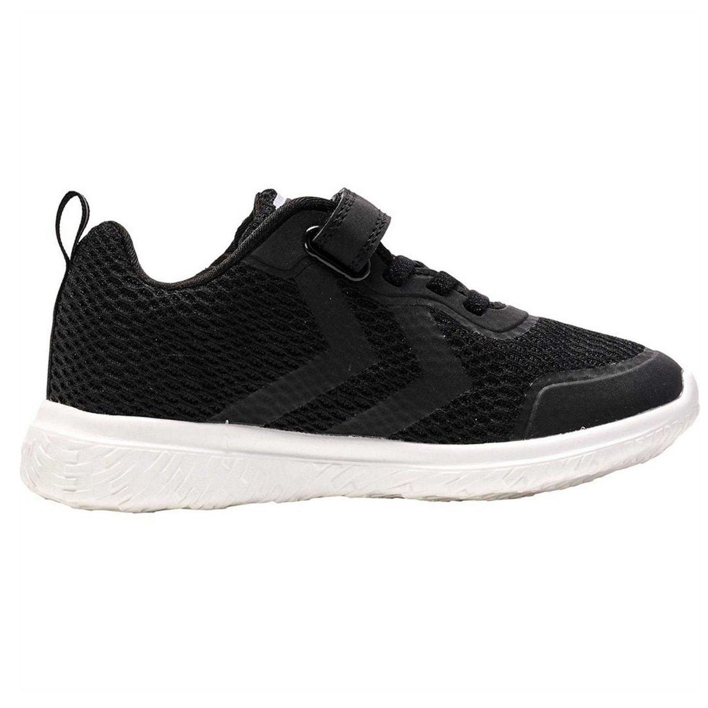 Black-White - Front - Hummel Childrens-Kids Actus Tex Trainers