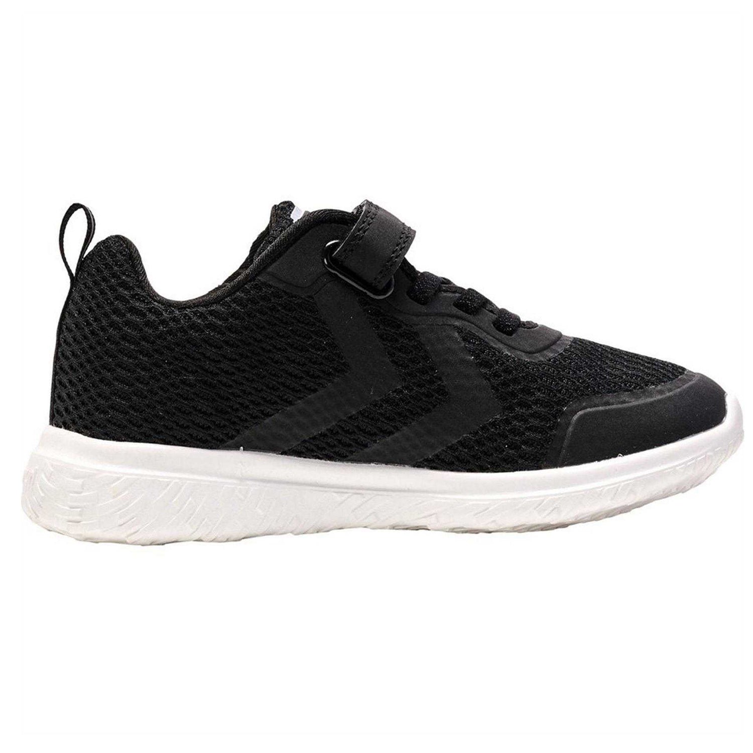 Black-White - Front - Hummel Childrens-Kids Actus Tex Trainers