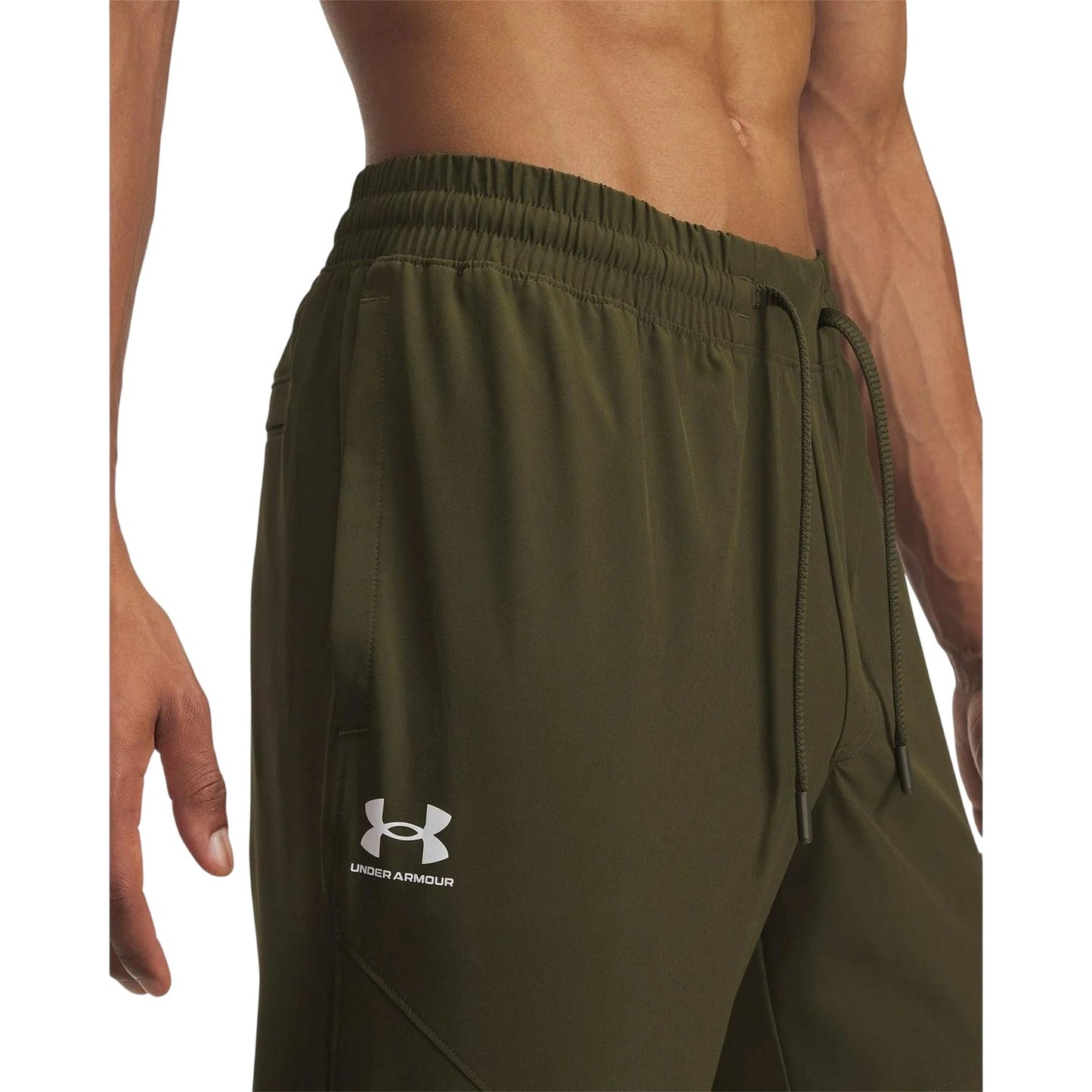 Green - Side - Under Armour Mens Vibe Relaxed Fit Joggers