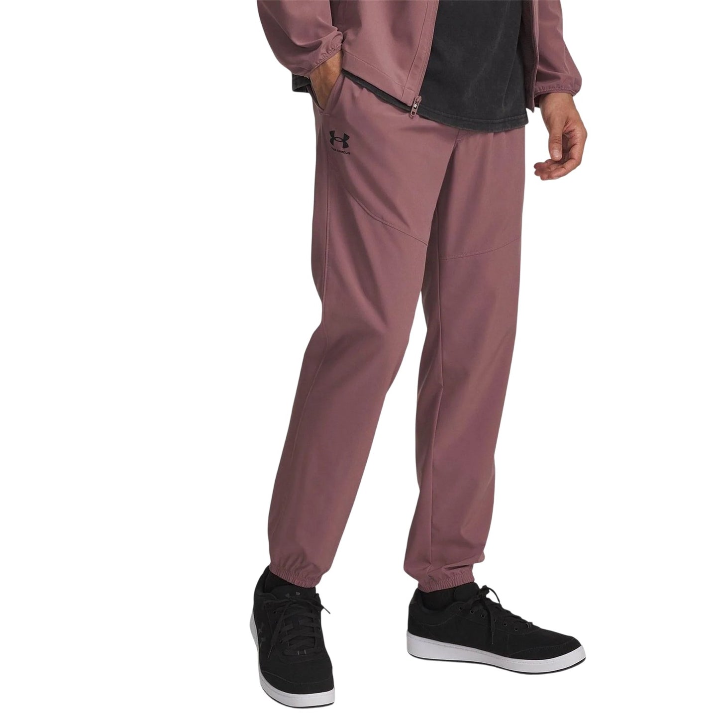 Maroon - Front - Under Armour Mens Vibe Relaxed Fit Joggers
